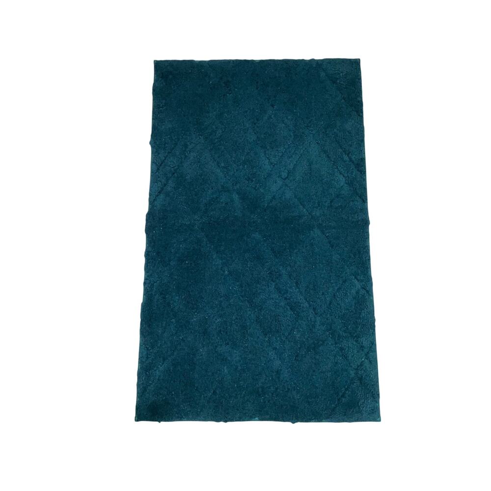 Teal Bath Rug Size 34 x 21